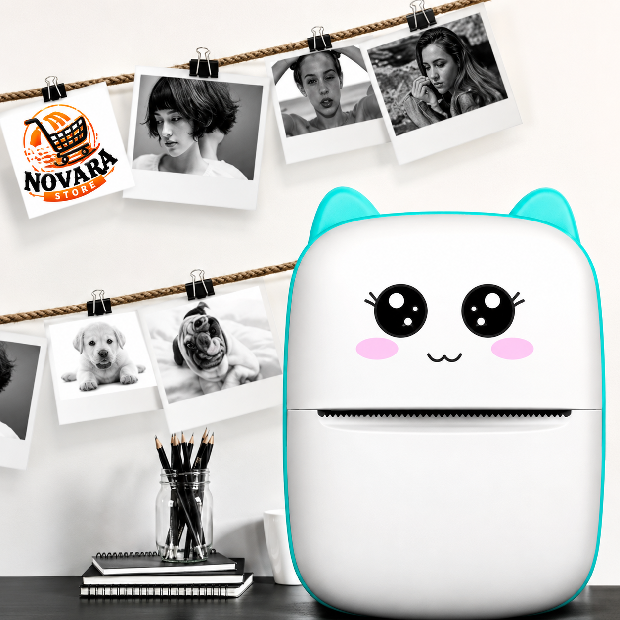 FotoFlash™ Mini impresora de fotos térmica portátil