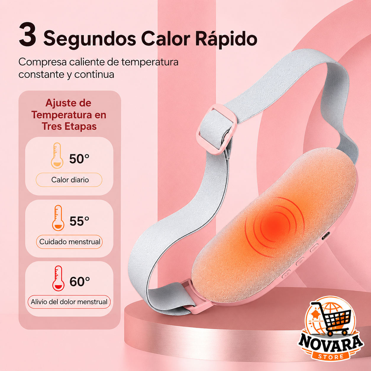 AuraFem™ Cinturon Termico Para Cólicos