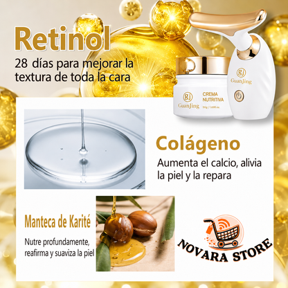 FaceSculpt™ | Masajeador Facial y Crema Reafirmante