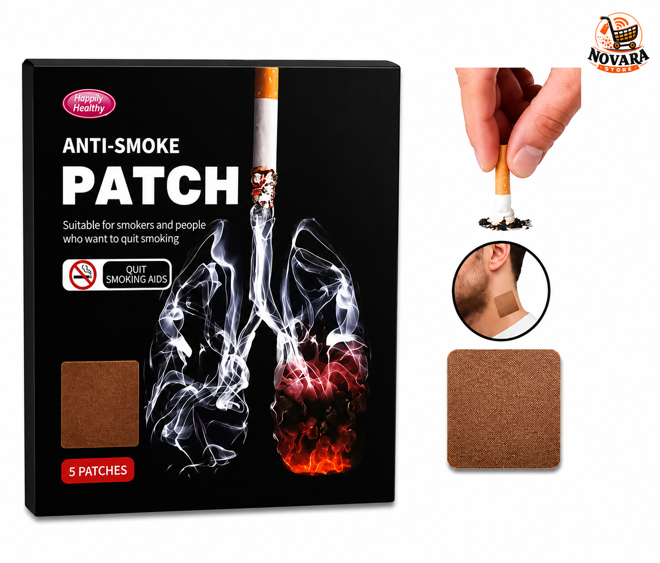 RespiraZen™ Parches Antiansiedad para Dejar de Fumar