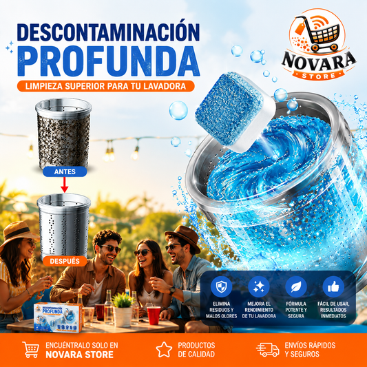 WashPure™ 60 Pastillas Limpiadoras de Lavadora