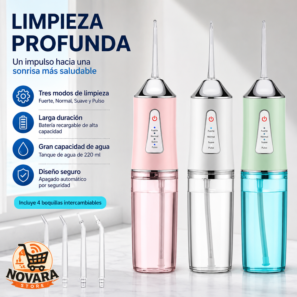 AquaSmile™ Irrigador Dental Premium