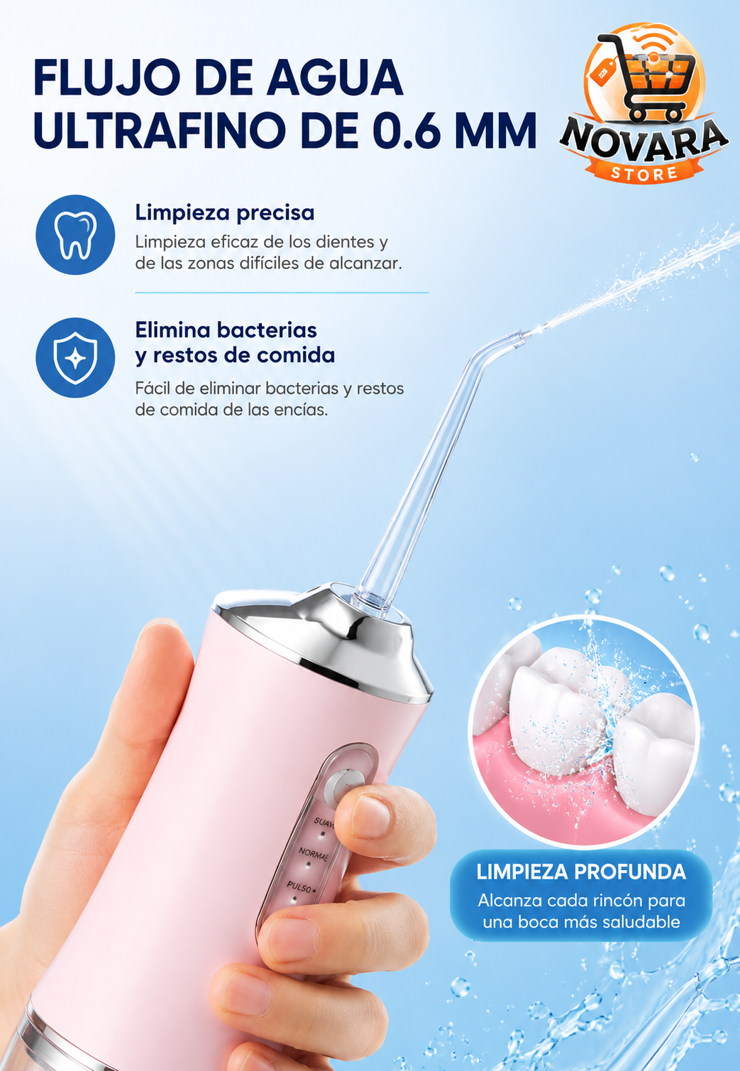 AquaSmile™ Irrigador Dental Premium