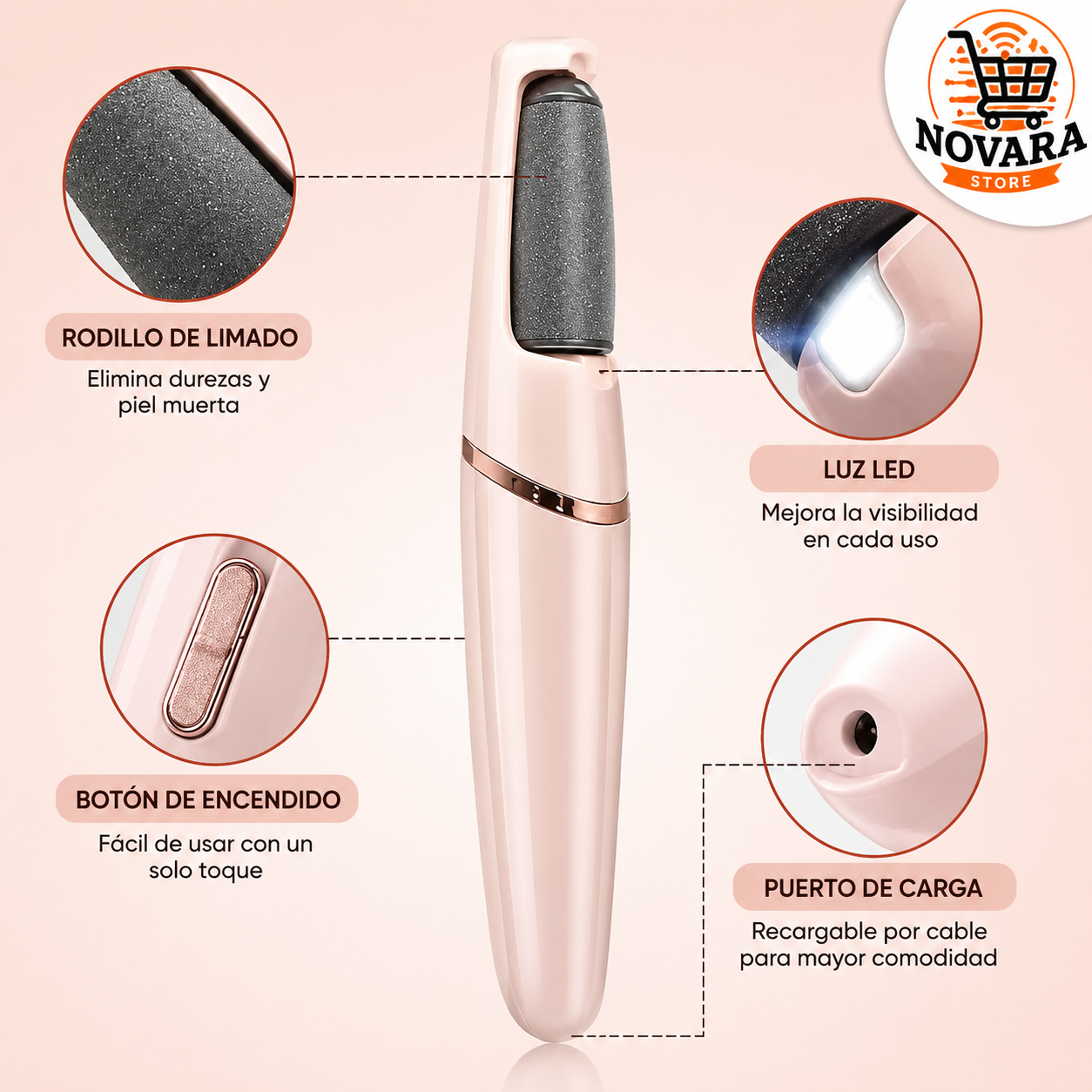 SilkaFeet™ Removedor Eléctrico de Callos Premium
